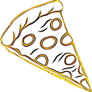 Icona pizza focaccia in pala bianca ristorante a Brescia, Concesio